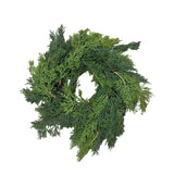 18" Verdant Cedar Candle Ring