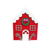 Wood Red Gingerbread House