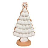 13" White Icing Gingerbread Tree