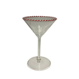 Peppermint Stick Martini Glass
