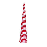 18" Red & White Striped Cone Tree - Medium