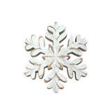 Whitewashed Wooden Snowflake 7x7in