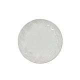 Ivory Embossed Pine Needle Dinner Plate 10"