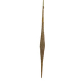 11.5" Gold Sparkle Icicle Glass Ornament