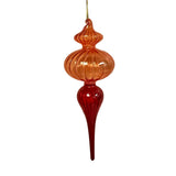 Two-Tone Glass Finial Ornament