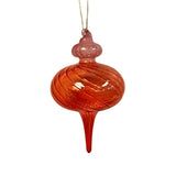 Two-Tone Glass Finial Ornament