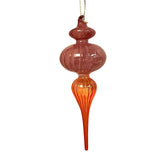 Two-Tone Glass Finial Ornament
