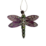 4.5" Purple Dragonfly Ornament