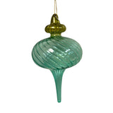 Two-Tone Glass Finial Ornament