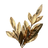 Gold Bay Leaf Spray 16.5"