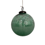 4" Sage Green Etched Ornament