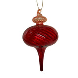 Two-Tone Glass Finial Ornament