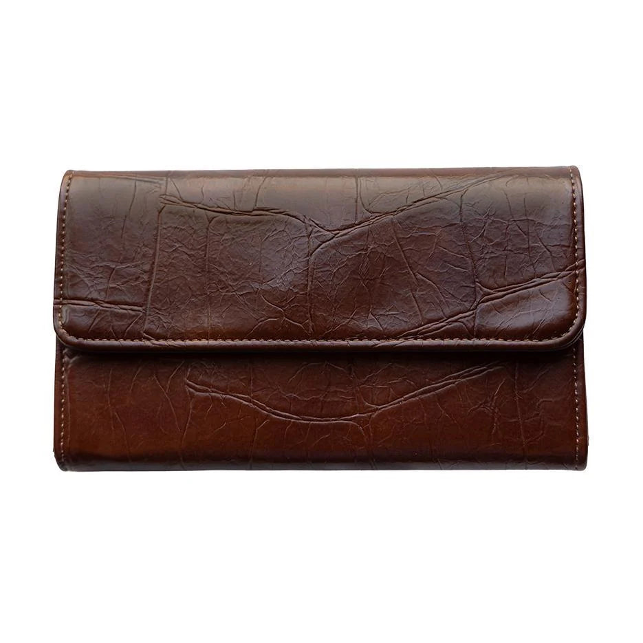 Joy Susan Faux Croc Marnie Mini Tri-Fold Wallet
