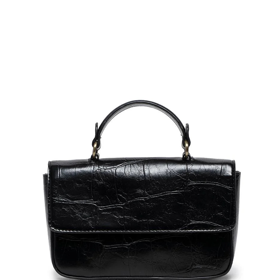 Joy Susan Wilma Faux Croc Mini Flap Top Handle Crossbody
