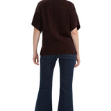 Liverpool Java Short Sleeve V-Neck Dolman Popover Sweater