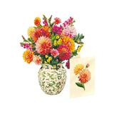 Mini Dahlia Sunrise Pop-Up Bouquet & Card