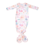 Copper Pearl Newborn Knotted Gown - Bloom