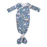 Copper Pearl Newborn Knotted Gown - Bridger