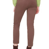 Renuar Chocolate Pull On Slim Ankle Pant