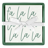 Ceramic Tray and Napkins - Fa La La