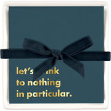 Ceramic Napkin Tray - Let's Drink Napkins