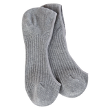 World's Softest Weekend Liner No Show Socks - Heather Grey