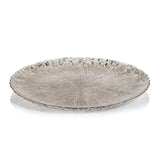 Luminara Fusion Glass Serving Platter - Golden Silver
