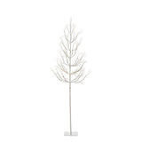 5-6' Winter White Adjustable Height LED Lighted Tree