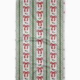 Geometry Christmas Bow Stripe Tea Towel