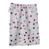 Geometry Holiday Lights Tea Towel