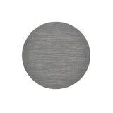 Trace Basketweave Round Placemat Grey 14in