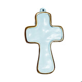 ENCANTO Athens Cross Ornament (Sky Blue)