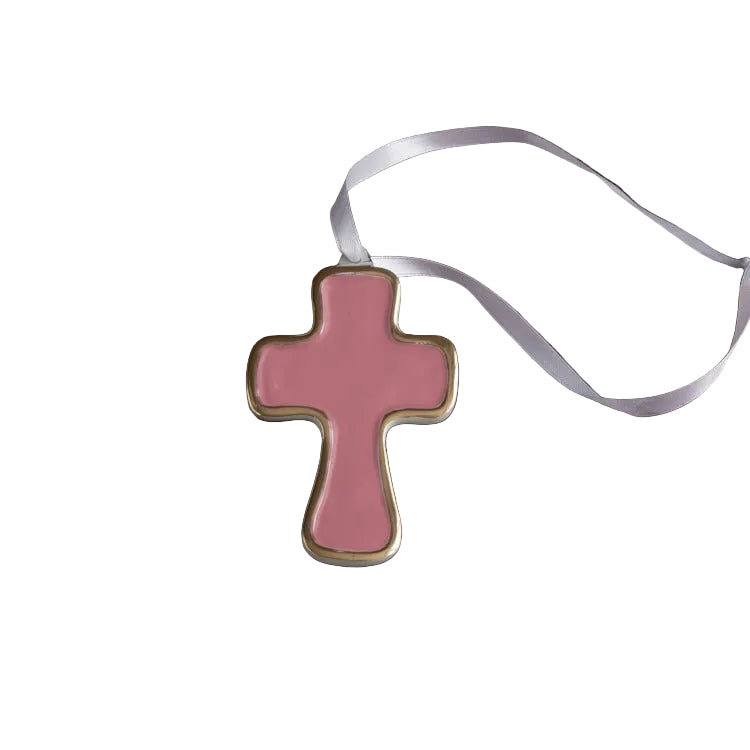 ENCANTO Athens Cross Ornament (Pink)