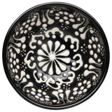 Evani Black Hand-painted Turkish Bowl - 3.5in