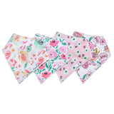 Copper Pearl 4-Pack Bandana Bibs - Bloom