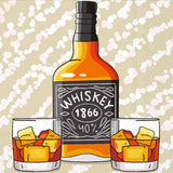 Whiskey 1866 Paper Cocktail Napkins Pack of 20