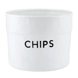 White Ceramic Chips Bowl