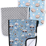 Copper Pearl 3 Pack Premium Burp Cloths - Bridger