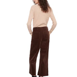 Charlie B Coffee Cropped Wide Leg Corduroy