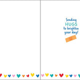 Get Well Greeting Card - Bandaid/Rainbow