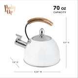White Stovetop Tea Kettle