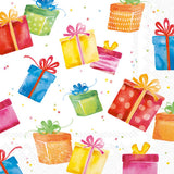 Birthday Presents Paper Cocktail Napkins Pack of 20