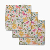 Geometry Summer Songbirds Dishcloth Set