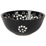 Evani Black Hand-painted Turkish Bowl - 3.5in
