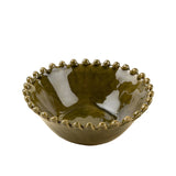 Merida Green Stoneware Bowl