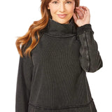 Escape by Habitat Black Mock Neck Pullover