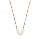 Gold Delta Pearl Necklace