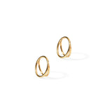Gold Nylah Huggie Earrings 10mm