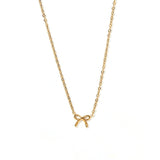 Necklace - Sadie Bow Gold