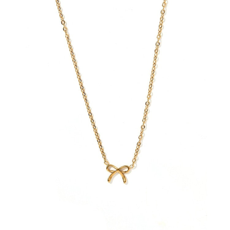Necklace - Sadie Bow Gold